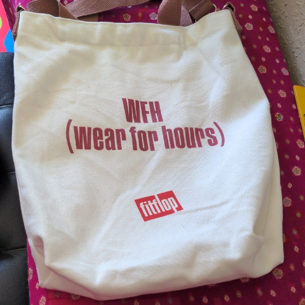 FitFlop Cream Tote Bag.NWOT